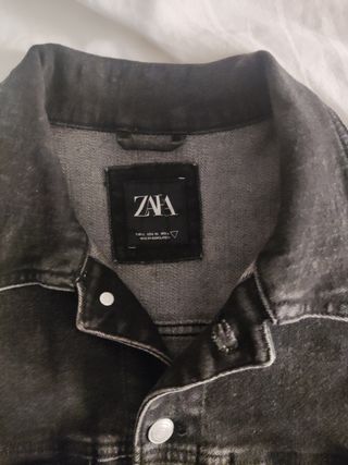 Chaqueta Vaquera Zara Man Negra