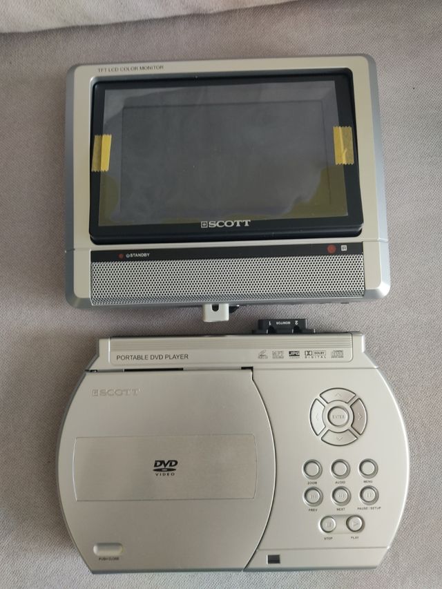 Reproductor DVD Portátil Scott TFT LCD Monitor