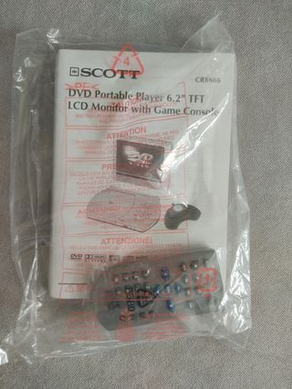 Reproductor DVD Portátil Scott TFT LCD Monitor