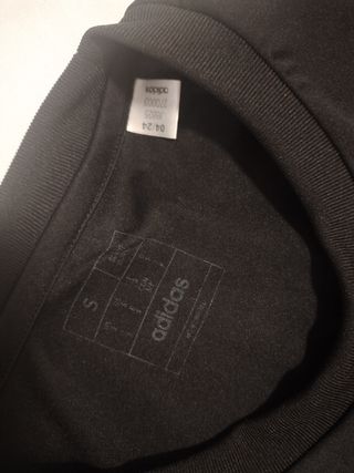 Camiseta Adidas Hombre Talla S Negra y Verde