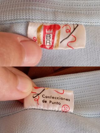 Polo vintage azul bebé. 