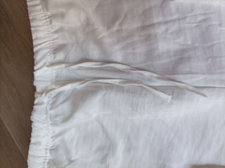 Pantalón de lino blanco mujer
