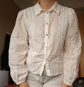 Camisa blanca Zara talla M