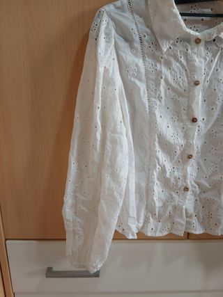 Camisa blanca Zara talla M