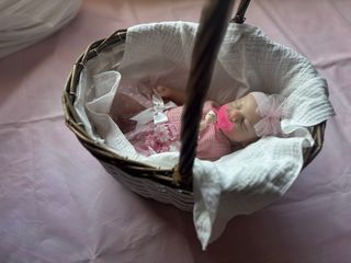 Confezione cestino per neonati in silicone flessibile Reborn 