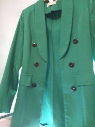 Chaqueta verde de mujer