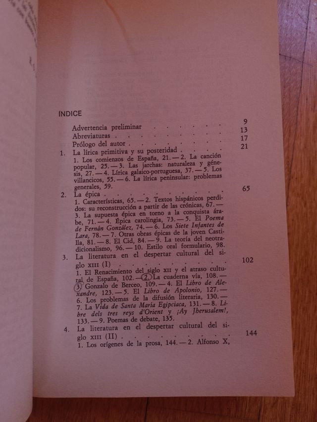 Historia de la literatura española. 1