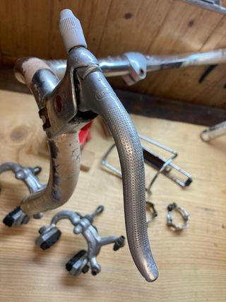 Manubrio bici con freni Weinmann e porta borraccia