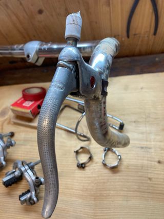 Manubrio bici con freni Weinmann e porta borraccia