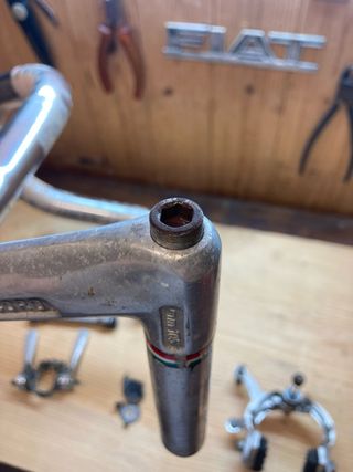 Manubrio bici con freni Weinmann e porta borraccia