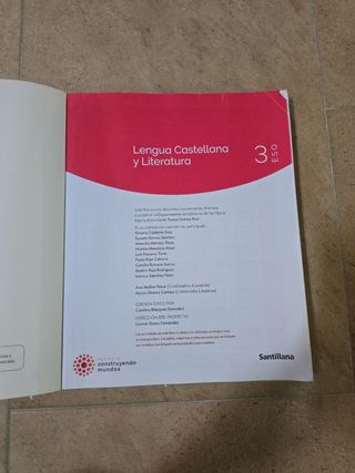 3ESO LENGUA Y LITERATURA SANTILLANA