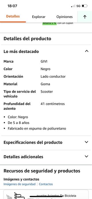 Silla para Moto Niños Givi