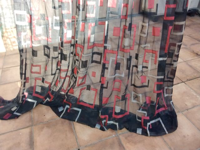 Cortinas Chiffon Geométricas