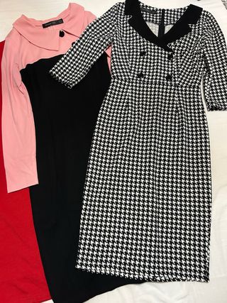 Lote de 6 Vestidos Estilo Vintage