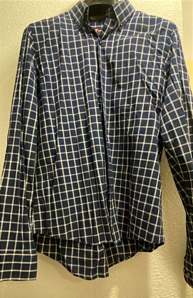 Camisa Carmicie Cuadros Azul Marino Talla L