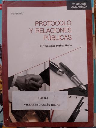 Protocolo y relaciones públicas 2.ª edición.