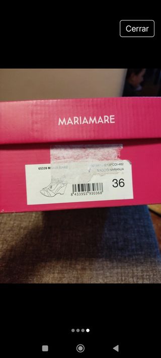 Sandalias Mariamare Piel Naranja Talla 36