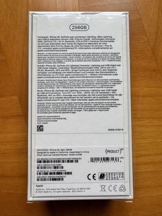 iPhone SE Product Red 256 GB