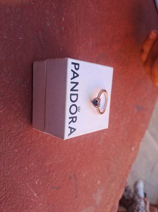 Anillos Pandora Corazón Azul
