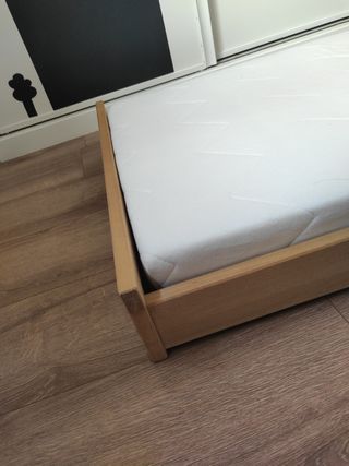 Camita madera SNIGLAR y colchón UNDERLIG Ikea