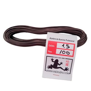 Alambre 1.5mm de aluminio 100gr para Bonsai