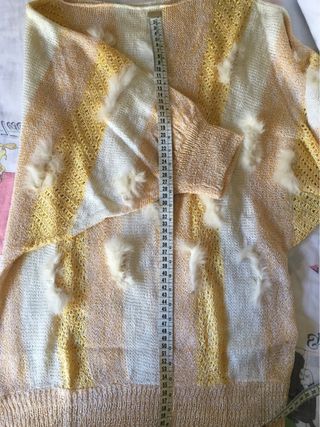 Jersey Marella Fantasía Rayas Peluche Talla Única