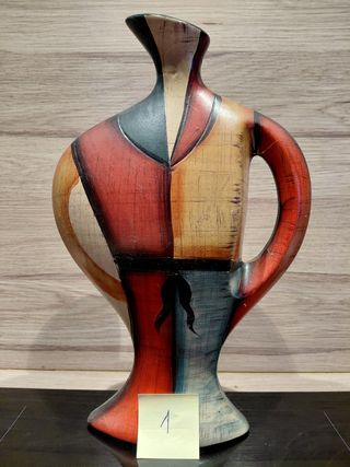 1 Vaso etnico metallo multicolor