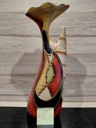 1 Vaso etnico metallo multicolor