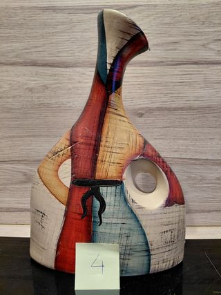 1 Vaso etnico metallo multicolor