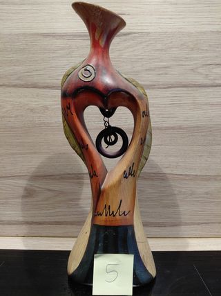 1 Vaso etnico metallo multicolor