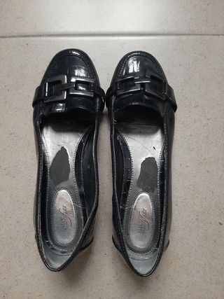 Zapatos charol negro Alfani Step 'N Flex mujer