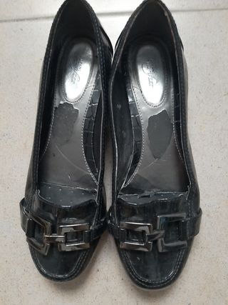 Zapatos charol negro Alfani Step 'N Flex mujer