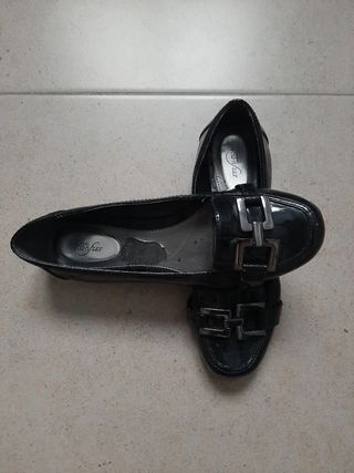 Zapatos charol negro Alfani Step 'N Flex mujer