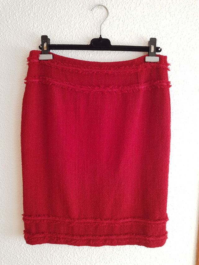 Falda de lana de Purificación García como nueva