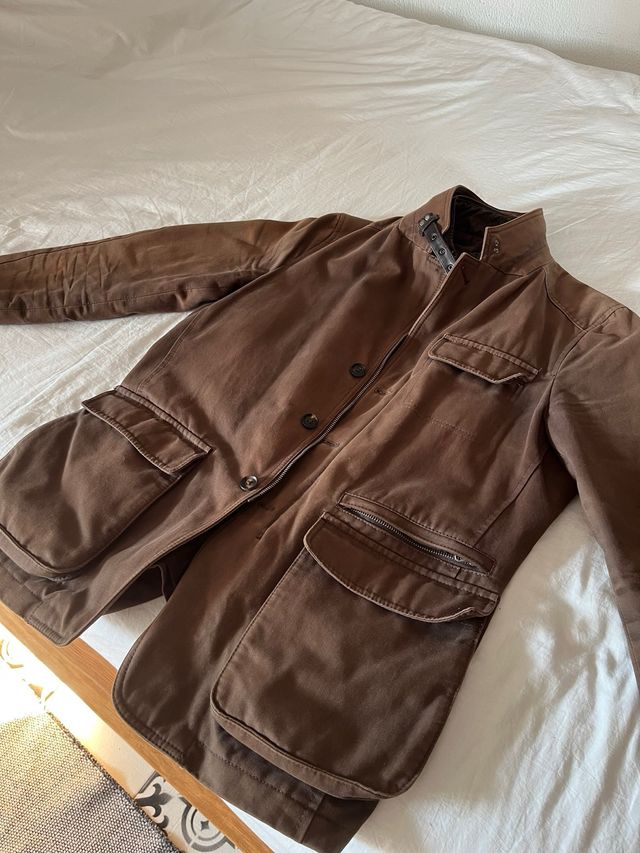 Abrigo Massimo Dutti Marrón Talla L de segunda mano por 60 EUR en