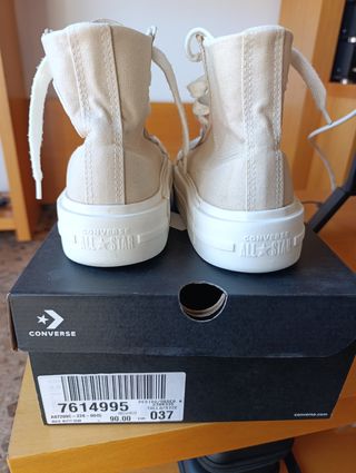 Zapatillas Converse Chuck Taylor Talla 37 Beige