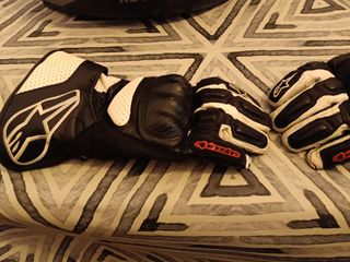 Guantes de Moto Alpinestars Negros y Blancos