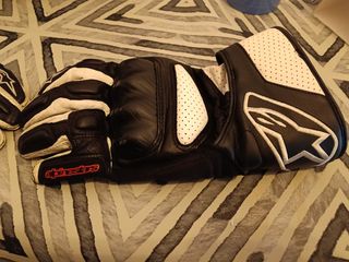 Guantes de Moto Alpinestars Negros y Blancos