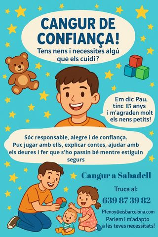 Canguro de confianza en Sabadell