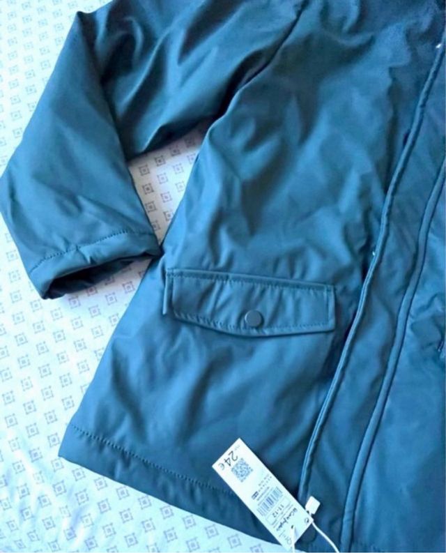 ANORAK COM CAPUZ E FORRO CASACO PARA MENINO T. 11-12 anos