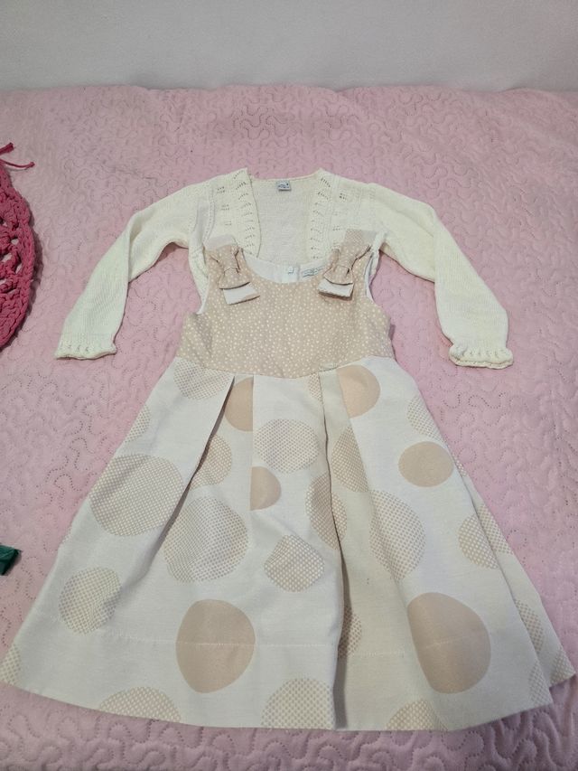 Vestido y rebeca Mayoral niña T6