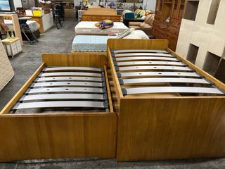 Cama de madera 105 cm con cajones