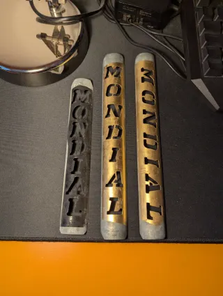 3 Stencil Mondial Bici corsa epoca vintage eroica