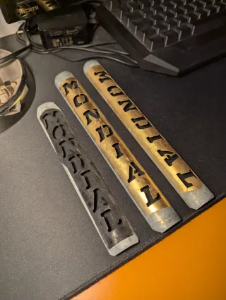 3 Stencil Mondial Bici corsa epoca vintage eroica