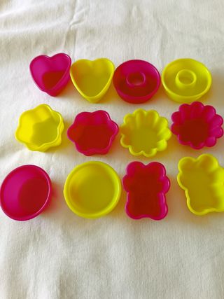Moldes de silicona de magdalenas y manga pastelera