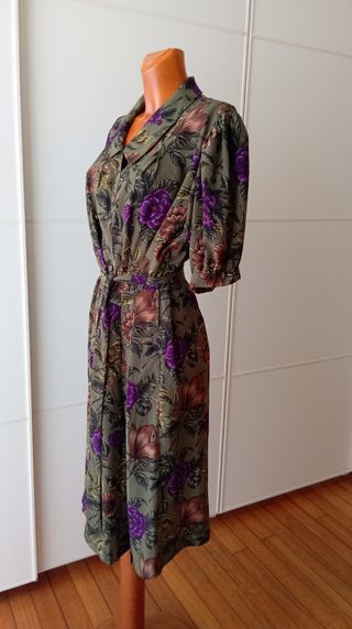 Vestido floral vintage.