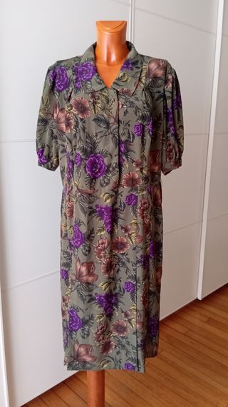 Vestido floral vintage.