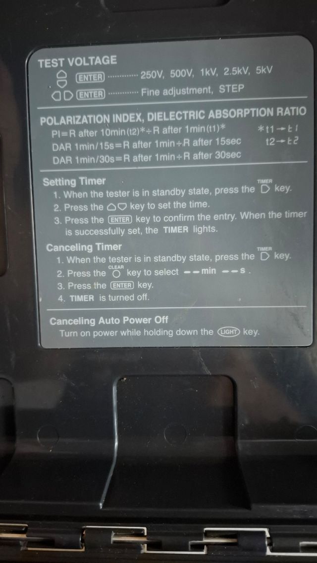 HIOKI IR3455 Medidor Aislamiento Alta Tensión