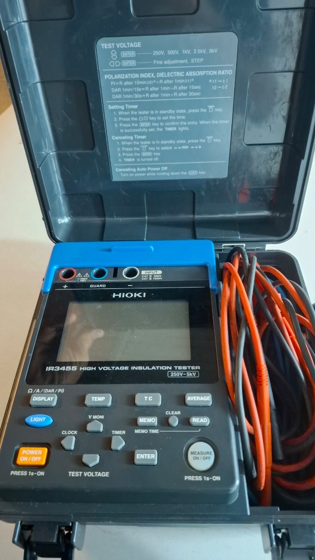HIOKI IR3455 Medidor Aislamiento Alta Tensión