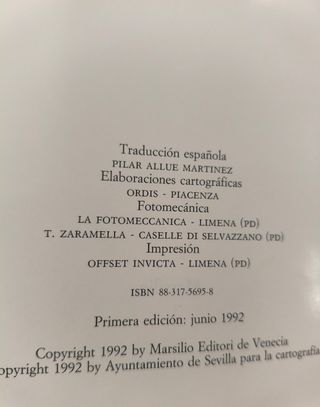 SEVILLA FORMA URBIS AYUNTAMIENTO DE SEVILLA 1992